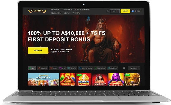 Olympia Casino Australia Desktop